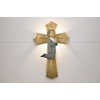 PlentifulHome This hand-carved off white resin crucifix statue is religious