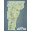 Vermont State Parks & Federal Lands Map 18x24 Poster (Sage