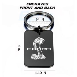 Epic Frames SVT Cobra Key chain Premium Engraved Black Premium Metal Polishing Keychain