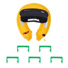 Happybuy Manual Inflatable Belt Pack for Adults, 105N Buoyancy, Adjustable Waist Up to 59 Inches, Inflatable PFD Waist for SUP Paddleboarding, Kayaking, Black (CO2 Cylinder Not Included)