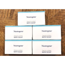 Neutrogena 5-Pack Brand New NEUTROGENA French Milled Bath Soap Boxed Free Shipping