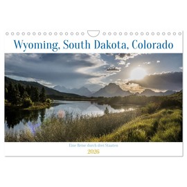 Wyoming, South Dakota Colorado (Wandkalender 2026 DIN A4 quer), CALVENDO Monatskalender