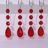 Yapicoco Shower Curtain Hooks Rings for Bathroom, 12PCS Gemstone Crystal