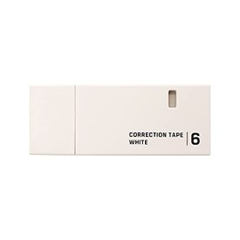 Midori 35499006 Paper Case Correction Tape, A-Ruled Correction Tape, 0.2 inches (6 mm) White Tape
