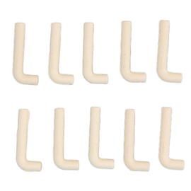 Hearing Aids Tube L Shaped Replacement Hearing Amplifier Receiving Tube for Repairing 10pcs