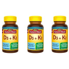 Nature Made Vitamin D3 + K2 Softgels 30ct (3 Pack)