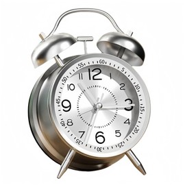 YYDS Alarm Clock, Loud Bell, Alarm Clock, Buzzy Alarm Clock, Analog, Loud Noisy Alarm Clock, Absolutely Wake Up Alarm Clock, Noisy Alarm, Noiseless Alarm, Multi-functional, Metallic Luster,