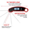 Cooking Thermometer,IP67 Waterproof Digital Meat Thermometer with Backlight, Calibration &