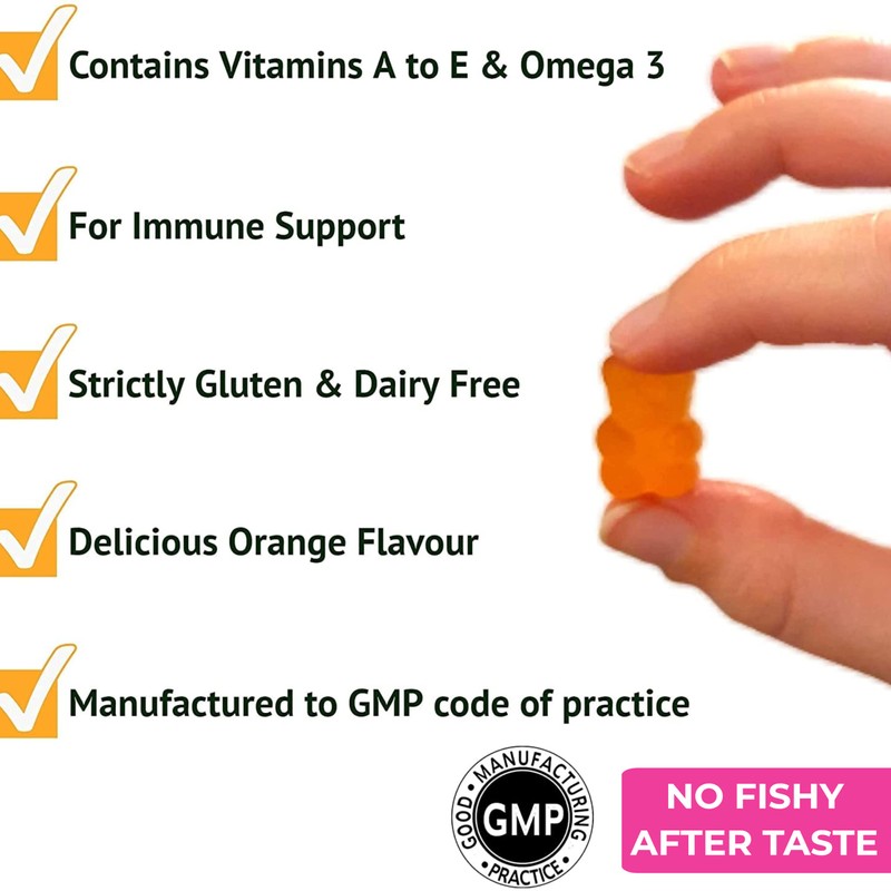 Multivitamin & Omega 3 Gummies for Kids & Adults -
