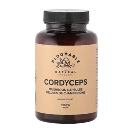 Cordyceps Mushroom Capsules by Bloomable I Energy and Endurance (120 Capsules)