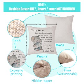 AMZKWY Nana Gifts From Granddaughter Grandson Cushion Cover Throw Pillow Cover Gift To Nana Birthday (Nana)