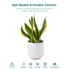 vancasso 6 Inch Ceramic Plant Pots, Planters with Drainage Hole,