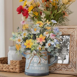 AACORS Paper Pop Up Cards,Floral Eucalyptus Vase 13 Inch Paper Flower Bouquet Greeting Cards with Blank Note Card and Envelope,Spring Cards,Birthday Gifts for Women Kids APUC01