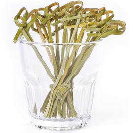CENPEK Bamboo Cocktail Picks 12cm Cocktail Picks for Appetizer Appetizer Cocktail Party BBQ(Knotted End) 200pcs