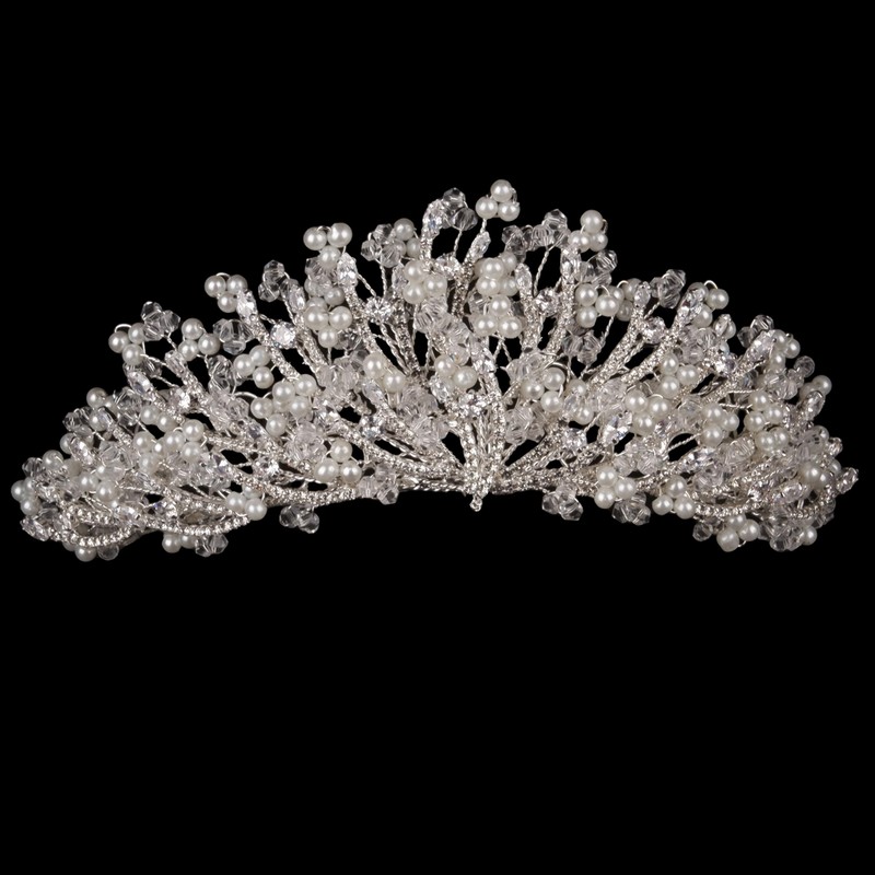 LIMELIA Zircon Queen Crown for Brides - Handcrafted Bridal Tiara