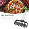 Tissting Pizza Dough Docker Grey Plastic Pizza Pin Puncher with