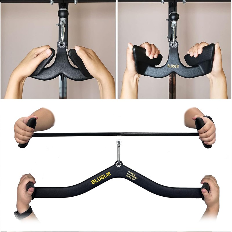 LAT Pull Down Bar for Cable Machine, LAT Pulldown Attachments
