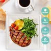 PLMMOUT 150 Pack Square Paper Plates, 8 Inch Compostable Plates,
