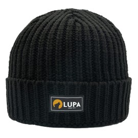 LUPA Unisex Extreme Cold Fleece-Band Beanie - Winter Hats for Men - Women Beanies for Winter - Fleece-Lined Hat (Black)