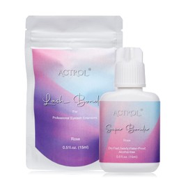 Lash Bonder for Eyelash Extensions Lash Sealant Glue Rose Accelerator Super Eyelash Bonder Water Oil Proof for Longer Retention 15ml