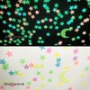 Fokmuaex 52pcs Glow-in-The-Dark Stars and Moon Wall Stickers for Kids