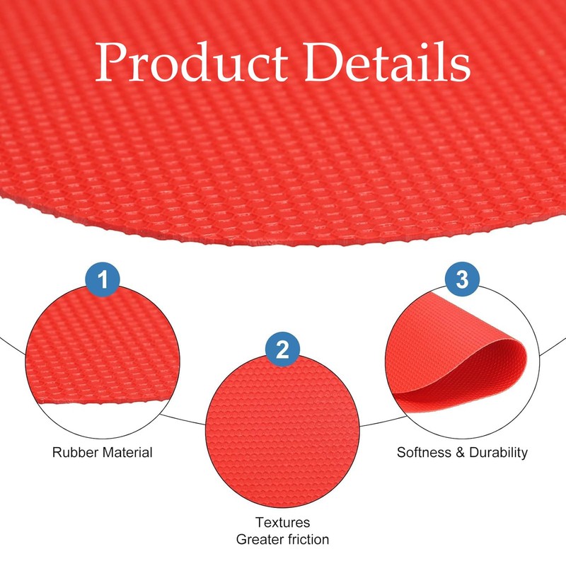 4 Pcs Rubber Jar Gripper Pads, 4 Colors Bottle Lid