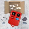 KeylessOption Red Replacement 4 Button Keyless Entry Remote Control Key