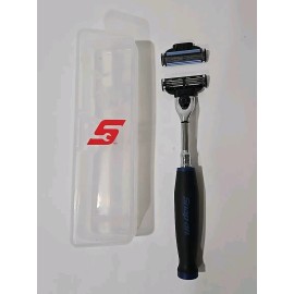 Snap-on Snap On Tools three Blades Razor + extra blade + storage box SHAVER BLUE NEW!!!!
