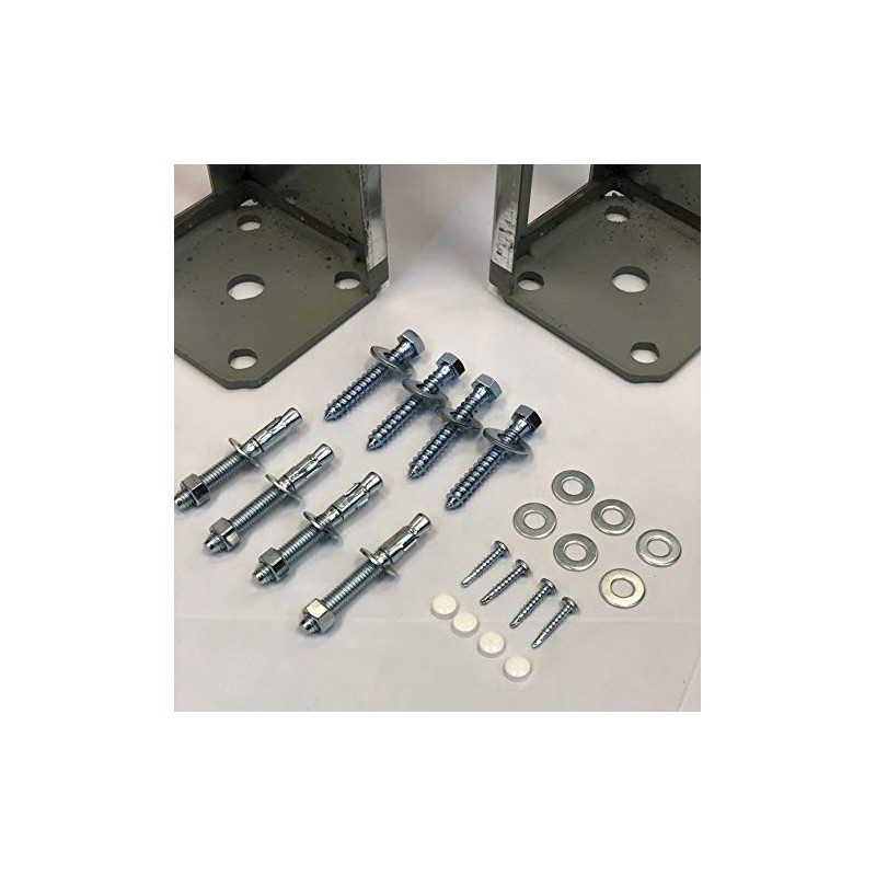 Vinyl Fence Concrete/Wood Post Mount Tower with Mounting Kit (4"x4"x24"