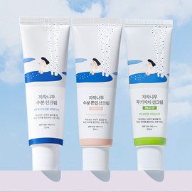 Round Lab [3개 SET] 라운드랩 자작나무 수분 선크림50ml (SPF 50+ PA++++) [3 pcs SET] Round Lab Birch Moisture Sunscreen 50ml (SPF 50+ PA++++)
