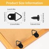 100 Pcs D Ring Picture Hangers,Small Triangle Ring with 100pcs