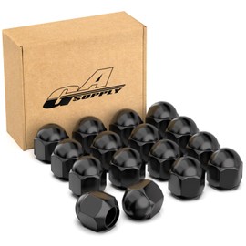 GAsupply "Daihatsu" Type Car Wheel Nut M12 x P1.5 Tapered Seat 60° 19HEX Length 25mm Steel Short Lug Nuts Set of 16