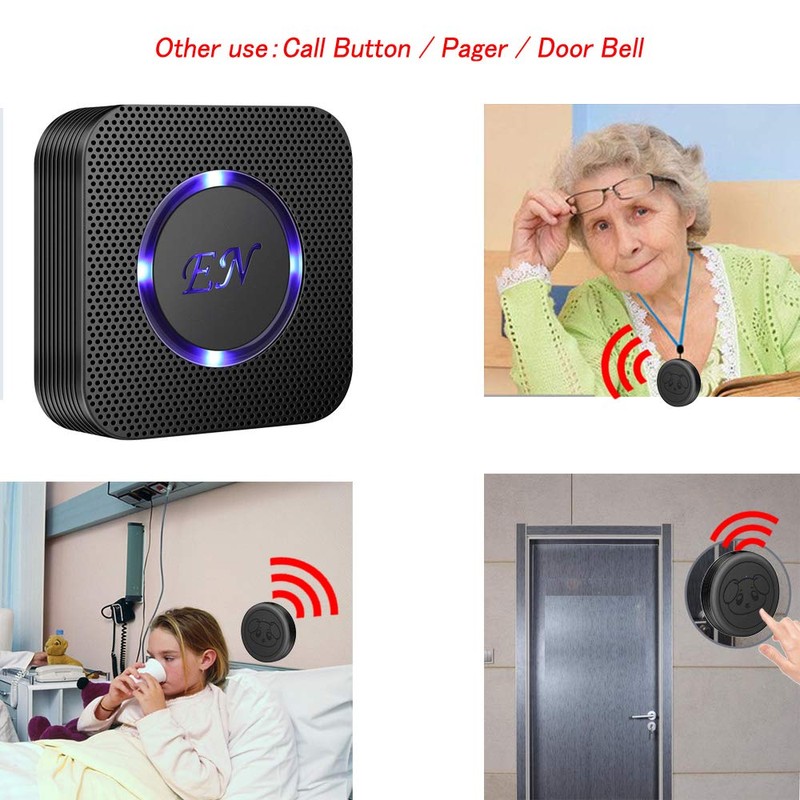 Evernary Dog Doorbell Touch Buttons 1PCS Waterproof Dog Bell Doggy