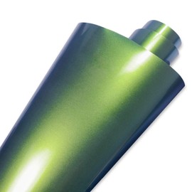 Chameleon Heat Transfer Vinyl HTV Iron on Vinyl Roll 12 Inches by 5 Feet for T-Shirt、Cricut, Cameo, and Heat Press Machines,Gold Charm Green
