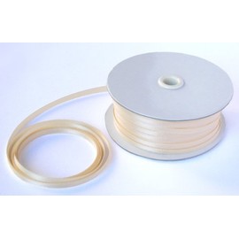 1/8in. Wide Cream Double Faced Satin Ribbon (100 Yards)