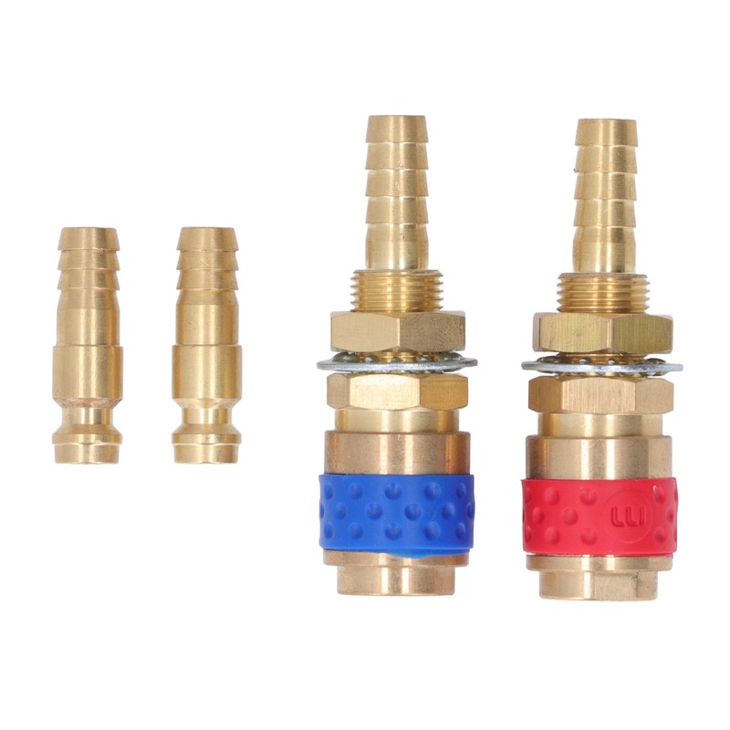 Welding Quick Connector Water Cooled Gas Adapter M8 Brass Fitting