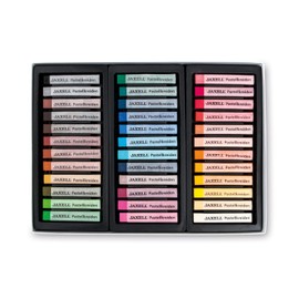 Honsell 47650 - Jaxell Pastel Chalk, Square Shape, for Flat and Precise Working, Rich Non-fading Colours, Ideal for Artists, Hobbyists, Children, School, Jaxell