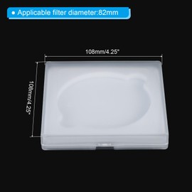 PATIKIL 82mm Lens Filter Case, 1pcs Camera Filter Case Portable Lens Filter Box Water Resistant Dustproof Plastic for Photography Filter Storage