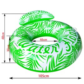 Pool floats for adult, Adult Beach Floats,Inflatable Rafts Swimming Pool Air Sofa Floating Chair Bed,with Two Handles, Great for Chilling in The Pool,Green leaf.