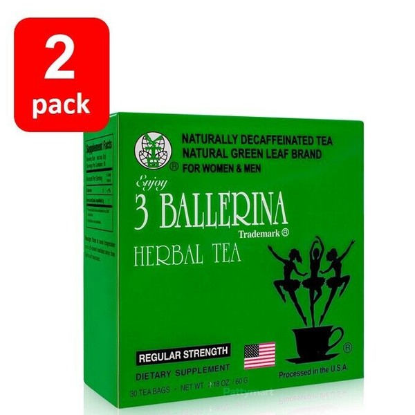 3 Ballerina 2 BOXES OF 3 BALLERINA TEA WITH 30 TEA BAGS EACH BOX (60 BAGS TOTAL) 
