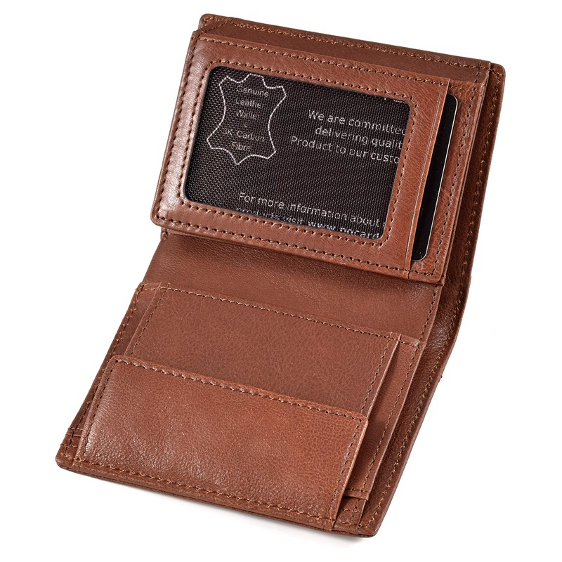 POCARDO Smart Men's Leather Wallet RFID Protection 4 Exclusive Leather