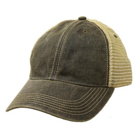 Gritty Bull Vintage Distressed Baseball Cap – Unstructured Fit Adjustable Snapback Hat for Men & Women, Black - Non Distressed, One Size