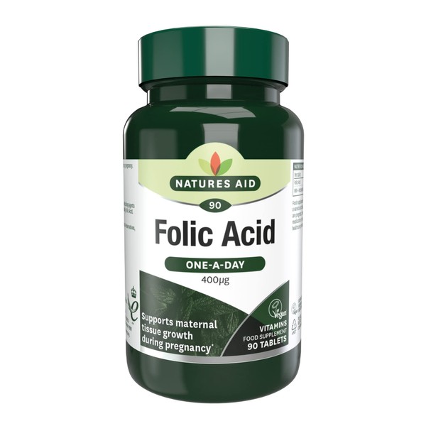 Natures Aid Folic Acid 90 Tablets