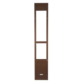 Adjustable Height Aluminum Alloy Pet Door 75 7/8 80 11/16 for Dogs Sliding Glass Interior Modern DesignCurtain Size: Size L, Size: Size Door Height (75-81 inch)