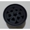 Iwachu 29206 Incense Burner, Petals, Black, Product Size: Φ3.3 x