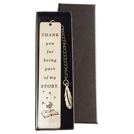 Geeice Bookmark for Women Men, Book Marks with Chain Gift for Teachers Students Book Lovers Readers Librarian, Appreciation Gifts for Graduation Retirement Birthday Christmas Day, Gift Box Packaged