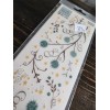 Fiskars Heidi Grace Rub-Ons Transfers - Blue Flowers Scroll Flourishes