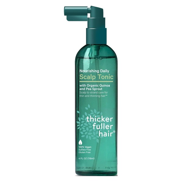 Thicker Fuller Hair Scalp Tonic Daily Nourishing 4 Ounce (3 Pack)