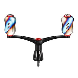 Gomexus CY98 Reel Handle, Shimano Spinning Reel, Double Handle, Stella, Naski, Twin Power, Replacement, 3.9 inches (98 mm), Titanium Handle Knob Included, Squid, Aging, Egging, Light Game, Left and
