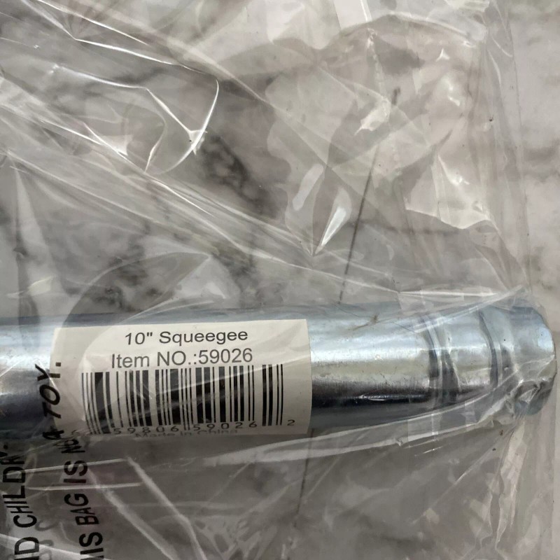 Unbranded Heavy-Duty Zinc-Plated Squeegee with 10" Head